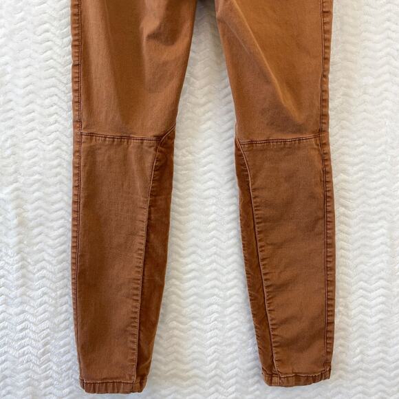 Pilcro and the Letterpress Skinny Jeans Womens 4 Burt Orange Velvet Mixed Media - Picture 6 of 16
